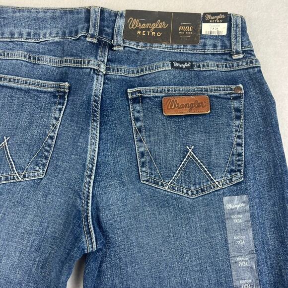 Wrangler Jeans Women's Size 7x34 Retro Bootcut Dark Wash Denim - Picture 6 of 14